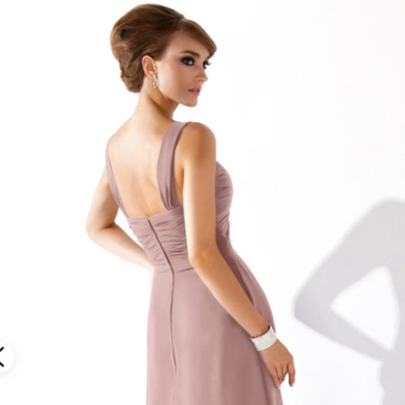 JJ's House Chiffon Floor-length Empire Sweetheart Bridesmaid Dress - Picture 3 of 3